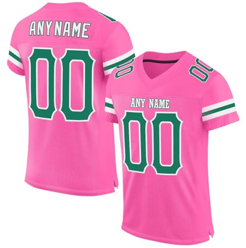 Seguire Personalisiertes American Football Trikot Mit Name Und Nummer | Atmungsaktives Oversize Jersey Für Herren Damen Kinder | Custom Football Uniform#8
