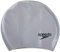 Speedo Unisex – Erwachsene Silicone Long Hair Swim Cap Badekappe, Silber, Einheitsgröße