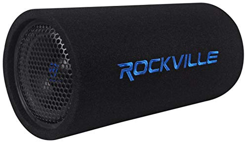 Rockville RTB80A 8 400 Watt Powered Subwoofer Bass Tube + MP3 Input