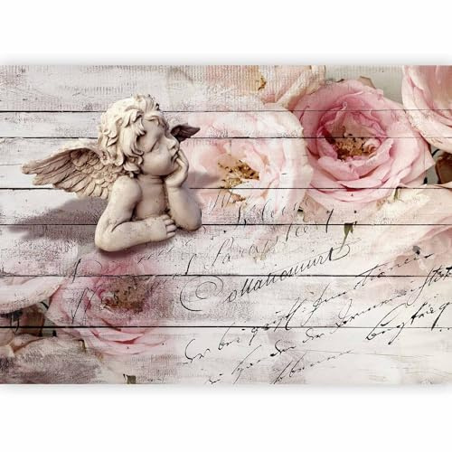 Fotomurale - Carta da parati 300x210 cm TNT Murale alla moda Decorazione da Muro XXL Poster Gigante Design Carta per Pareti angelo rosa f-A-0313-a-a