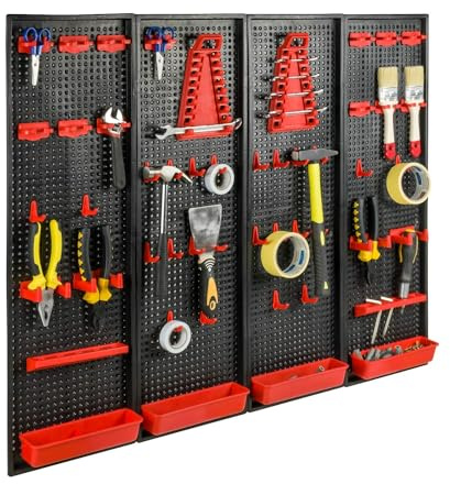 Werkzeugwand Halterung Werkzeug 100 x 80 cm Lochwand endlos erweiterbar Halter