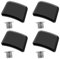 VGOL 4 Pezzi Bulloni Per Corona Singola Con Viti Guarnitura CNC In Lega Di Alluminio Per Mountain Bike Bici Da Strada Bici Pieghevole Bici Da Discesa MTB BMX 25x18mm Nero