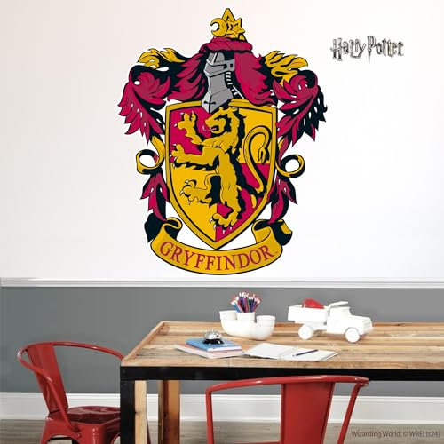 Wandtattoos von Harry Potter - Gryffindor Wappen Wandtattoo Zauberwelt Kunst (90cm Höhe x 70cm Breite)