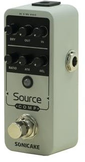 SONICAKE Compressor Guitar Effects Pedal 100% Analog Buffered Bypass-Source Comp
