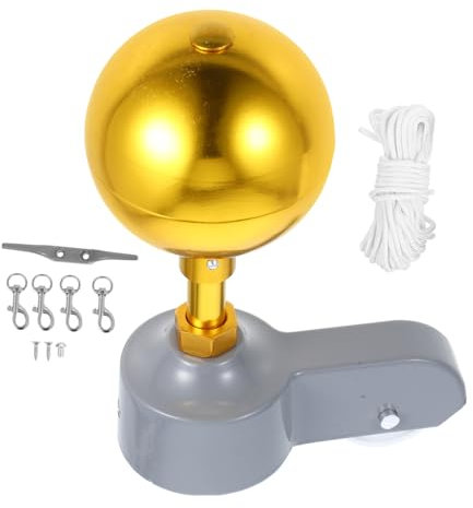 ARTSEWPLY Flag Pole Pulley and Topper Flagpole Parts for Metal Pole Replacement Flag Truck Cap for Garden