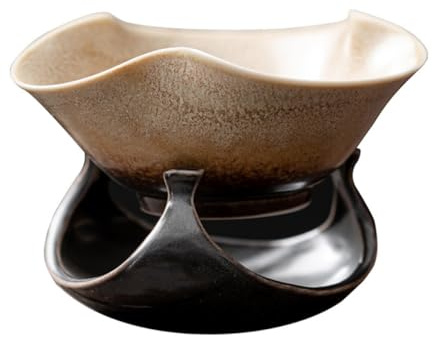 FUNNETOYU Filtre à Thé Céramique Vintage Passoire Réutilisable pour Infusion Maison Décoration et Protection Accessoire Pratique pour Amateurs de Thé