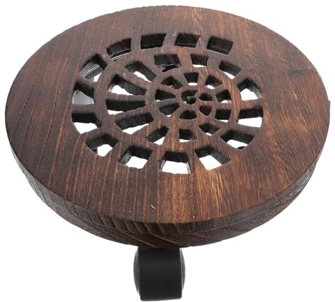 Gatuida Support de Pot de Fleurs Bois Épais avec roulettes et Frein Plateau Mobile pour Jardinière Chariot Roulant pour Plantes Intérieur et Extérieur Base Stable