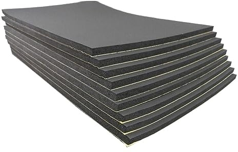 Isolant Phonique 1pc 30x50cm insonorisant de voiture capot isolation mousse tapis coton autocollant étanche livraison directe Support