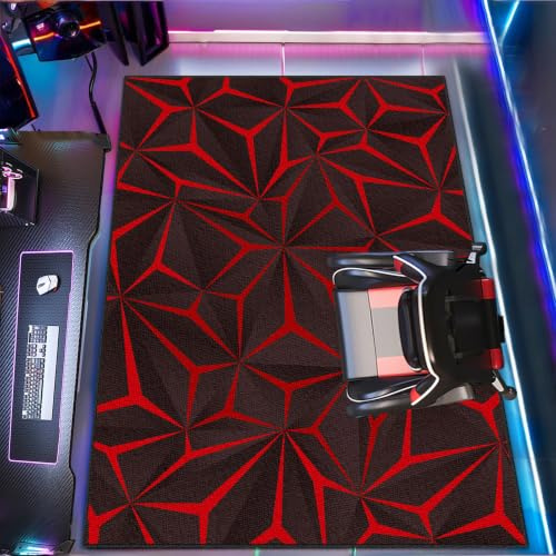 KwuSeug halkfri tvättbar gamingmatta rum 130 x 160 cm område matta dörrmatta stor för sovrum vardagsrum matsal lekrum terrass balkong