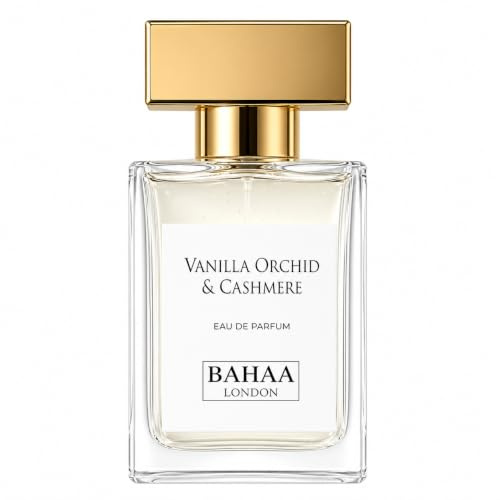 BAHAA London Vanilla Orchid & Cashmere Eau de Parfum 50ml | Amber, Vanilla & Woody Perfume | Long-Lasting Unisex Fragrance