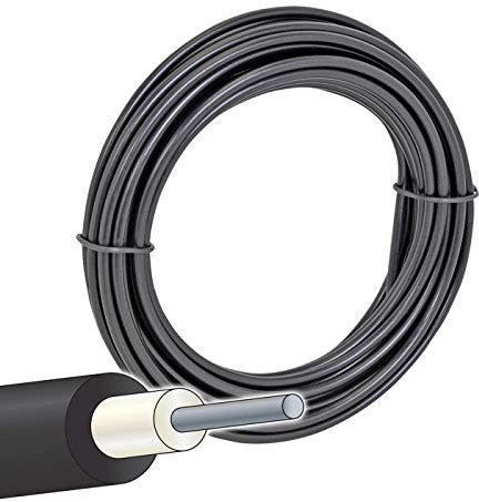 Cavo alta tensione, per la messa a terra, lunghezza 10 m e larghezza 1,6 mm, colore nero