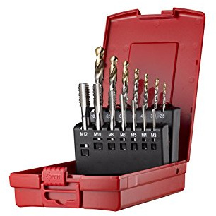 Dormer L115101 Hand Tap-Drill Set, Set of 14
