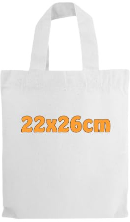 Cottonbagjoe Sac en Coton Jute idéal pour Les pharmaciens de Peinture Cadeau Blanc Petits 22x26cm 25 pièces