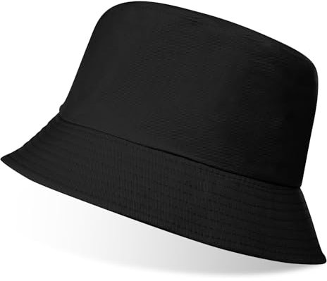 flintronic Fischerhut Bucket Hat, Unisex Baumwolle Smiling Face Hut, Faltbarer Fischerhüte, Outdoor Sommerhut Sonnenhut, Reversibel Freizeithut für Wandern Camping Reisen Angeln