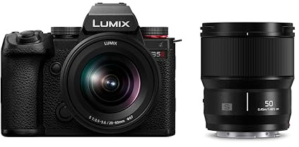 Hybrid-Set Panasonic Lumix S5 Mark II + S 20, 60 mm, f 3,5, 5,6 + S, 50 mm f 1,8