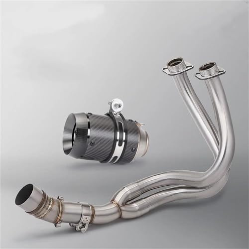 Tubo Di Scarico Tubo Di Scarico Per Moto Per Kawasaki ER6N ER6F ER6 N F, Completo, Marmitta, Raccordo Intermedio Anteriore Silenziatore Motociclette Silenziatori(Colore 5)