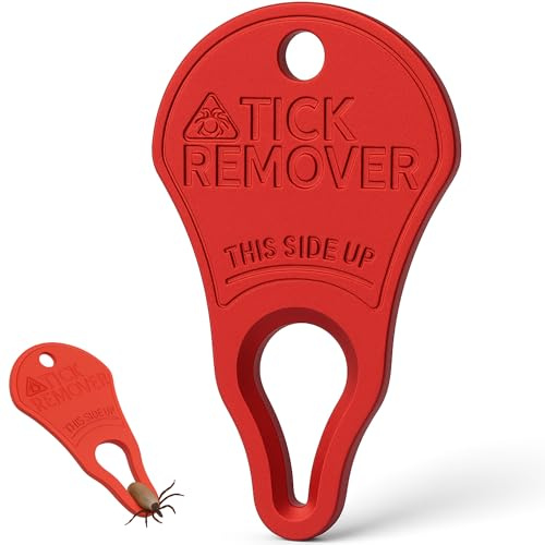 DEARKAN Pinze per rimuovere zecche - Rimuovi zecche per cani e gatti - Strumento tipo portachiavi - Estrattore di zecche efficace e sicuro - Facile da usare e trasportare - Anti zecche