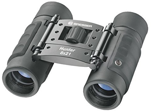 Bresser Fernglas Hunter 8x21 kompaktes Dachkant Fernglas, klein, leicht und ideal für Reisen, mit Mehrschichtvergütung und Dioptrienausgleich