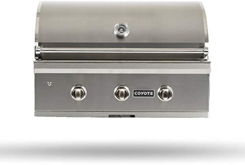 Coyote Outdoor Kitchen Grill | 34- inch Built-In Liquid Propane Grill | 3 Burner Barbecue | Premium BBQ | Great For Outdoor Kitchens | Top-Tier Warranty | C-Series C2C34LP