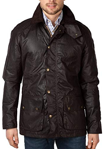 Rydale Mens Richmond Classic Waxed Cotton Slim Fit Jacket Country Gent's Bown Olive Coat