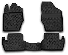 Element 3D Gummimatten Set passend für Peugeot 308 | Mk1 I | 2007-2015 | 100% passgenaue Auto Fußmatten, robuste Universal Fußmatte Auto