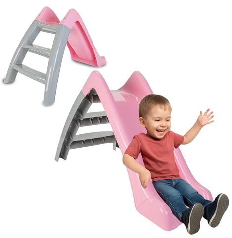 JAMARA 460694 Happy Slide Toboggan pour Enfant Convient pour l'intérieur et l'extérieur, Taille Pratique, Montage Facile
