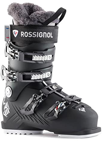 Rossignol Unisex-Erwachsene Pure 70 Skischuhe, Metallschwarz, 25.5