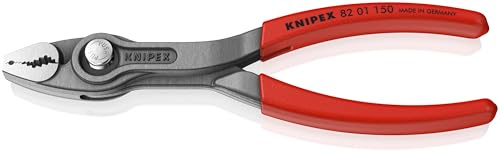 KNIPEX TwinGrip Front- und Seitengreifzange mit rutschhemmendem Kunststoff überzogen 150 mm, 82 01 150