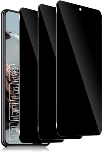 Xunzii Privacy Pellicola Protettiva per Xiaomi 12/12T Pro, Copertura Totale Anti Spy Vetro Temperato Film, Durezza 9H Antigraffio Anti-Impronte Privacy Schermo Pellicola [3 Pezzi]