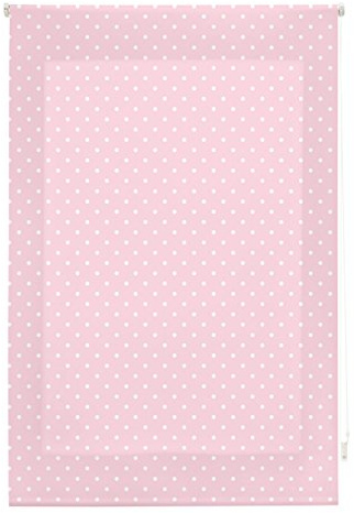 blindecor Rollo Flecken, Stoff, Pink, 110 x 180 cm