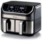 Ariete 4625 Air Fryer 9L – 11 Preset Programs, Digital Display, Dishwasher Safe Dual Basket Air Fryer with Rapid Air Technology, Adjustable Temperature from 80°C-200°C