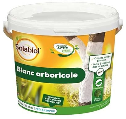 Multitanks - Solabiol SOBLANC3 Blanc Arboricole 3L - Protection naturelle pour troncs d'arbres