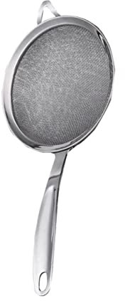 Alipis Comodo Setaccio Per Farina A Maglie Larghe Costruzione in Acciaio Inossidabile Setacciatura Senza Sforzo Per La Cottura Design Anti-schizzi