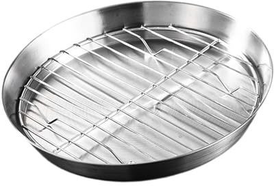 Ensemble de Rôtissoires avec Gril, Accessoires pour Grillades de Poissons et Légumes en Extérieur, 24cm