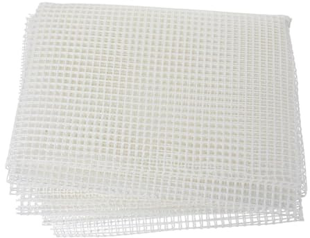 Toyvian Blank Latch Hook Mesh Canvas for Rug Making – 100x150cm Large DIY Tapestry Mesh Sheet – White Plastic Embroidery Grid for Custom Rugs, Cushions, Coasters & Home Textile Crafts