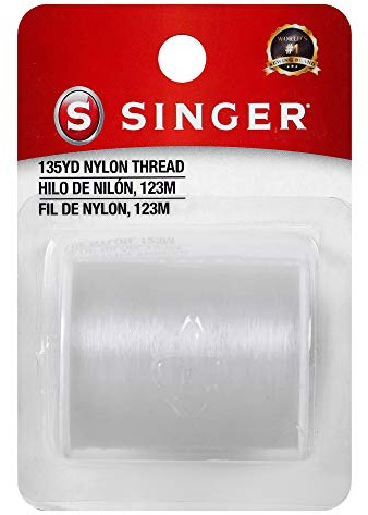 Singer Clear Invisible Nylon Sewing Thread, 135-Yard