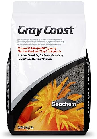 Seachem Gray Coast Calcite Substrate, 7.7 lb