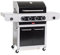Barbecook Siesta 412 - Black Edition, Barbecue A Gas Professionale con 4 Fuochi Multifunzione, BBQ a Gas con Tavolino e Vassoio di Raccolta, Barbecue da Giardino, Facile da Spostare