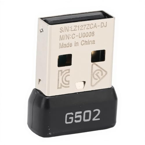 Dpofirs Adaptador Bluetooths USB para Lightspeed, Adaptador de Ratón, Tecnología Inalámbrica 2,4G, Plug and Play, Receptor de Ratón para Escritorio, Ordenador Portátil, Ratón,