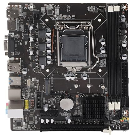 Tbest El Procesador Es Compatible con Raid LGA-1151 Matx Socket 1151 Computadora de Escritorio Tosuny con Placa Base de Computadora de Escritorio LGA 1155 USB3.0 SATA Placa Base para