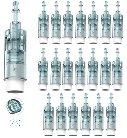 Dr.pen Ultima M8 Cartucce di ricambio a 16 pin, ricambio originale Dr Pen per penna Microneedling modello M8, cartucce di ricambio usa e getta autentiche (16 pin, 20 pezzi)