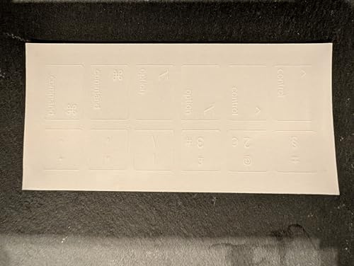 SticKeys Standard Keyboard to Mac Keyboard Modifier Stickers (Clear)