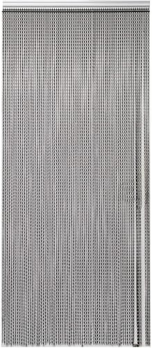 JF HOME BLISS Aluminium Chain Curtain 90 x 210cm Metal Door Fly Screens Insect Control Curtain for Doorways