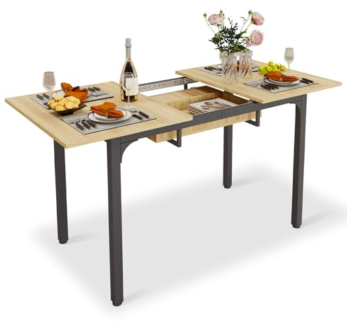 ARTETHYS Extendable Dining Table, 110-150cm Kitchen Tables for 4-6 Seater