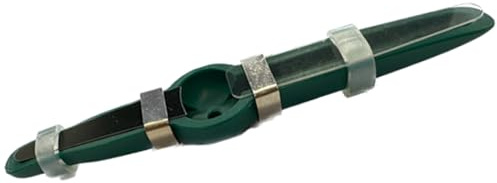 K & S Wildlocker - Hoja de ciervo universal para caza de hojas de ciervo, hoja suelta, color verde de cuerno artificial con estuche