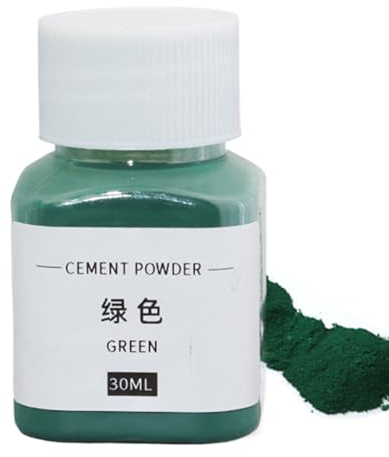 Concrete Dye - Iron Oxide Pigment Powder | Cement Dye for DIY, Plaster and Mortar | 30ml Black, Red, Blue, Green Powder Pigment for Concrete, Plaster and Handmade Flower Pots