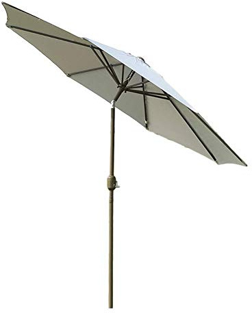 Ombrellone da giardino,ombrelloni grigio, ombrellone da tavolo da giardino con manovella inclinabile, perfetto per cortile esterno, mercato di eventi commerciali sulla spiaggia, ombrellone da esterno