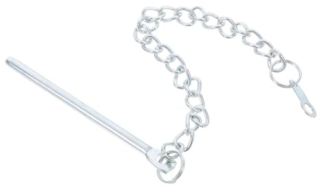 ibasenice Befestigungskette Metall für Gartenschirme Ersatzteil für Terrassenschirme Stabile Kette zur Druckentlastung und Schirmhalterung im Außenbereich