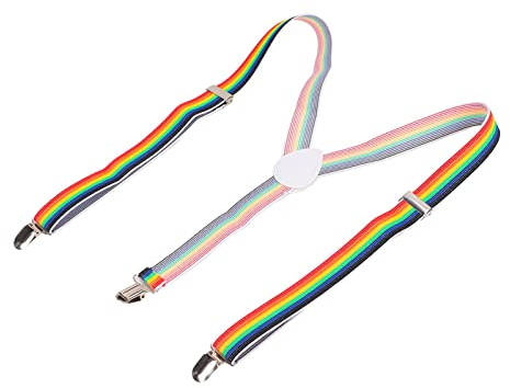 Ayuda para Ponerse los Pantalones, Ayuda para Vestir Pantalones Ayuda para Usar Cinturón Ayuda para Pantalones Ayudante Aleación de Poliéster Longitud Ajustable Ayuda para Vestir(rayas arcoiris)