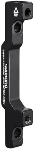 SHIMANO Adapter for post type calliper, for 180mm Post fork mount to 220 mm rotor,Black